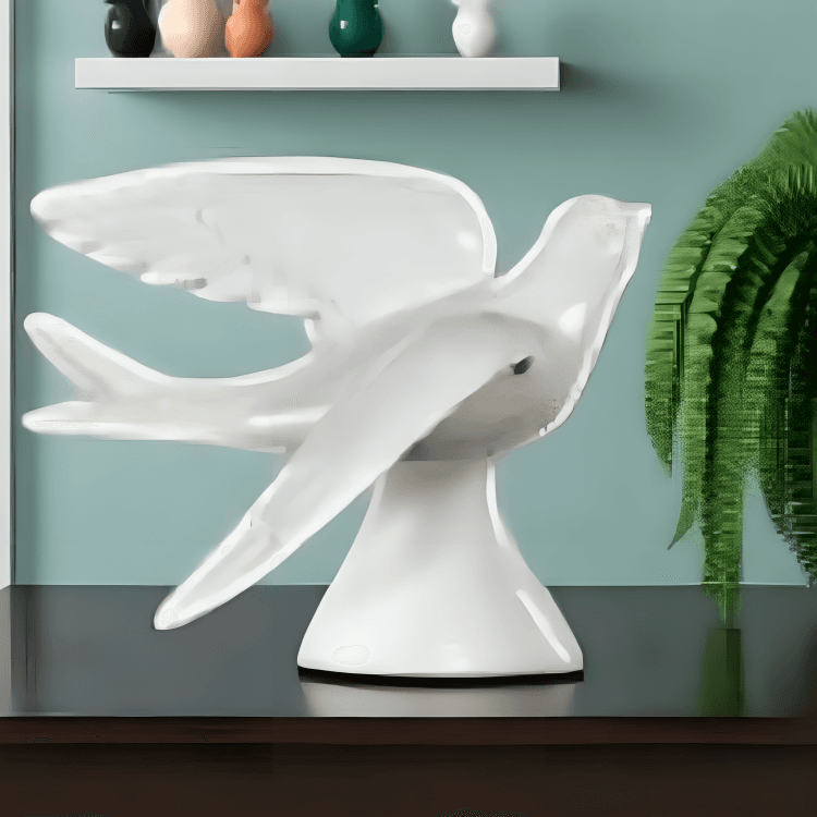 Elegant Contemporary Bird Wall Design Modern White Flying Shapes Stylish Accent 3 Abstract Bird Wall Art - Modern White Flying Shapes - Karigaari India Aesthetic Home Decor