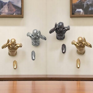 Dynamic Runner Wall Decor - Athlete Art Sculpture Set - Karigaari India Aesthetic Home Decor