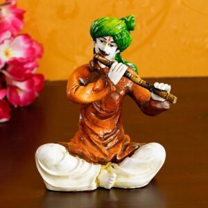 Folk Musician Figurine Home Decor - India - Karigaari India Aesthetic Home Decor