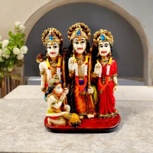 Divine Ram Darbar Resin Murti Set - Karigaari India Aesthetic Home Decor