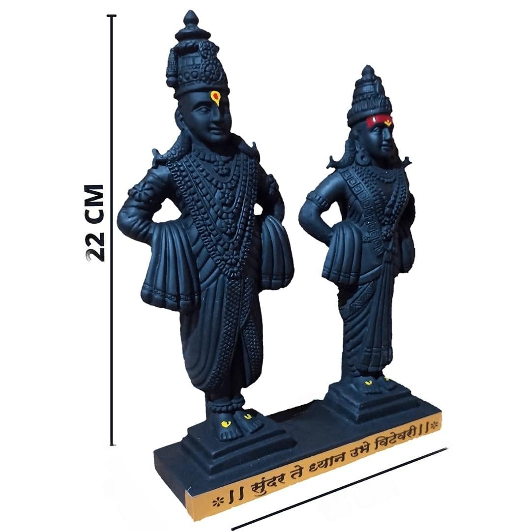 Elegant Heavenly Resin Vitthal Holder Idol Serene Lord Vithoba Figure For Home Temple Pooja Lucky Gifting Pandurang Murti Modern Ornament 3