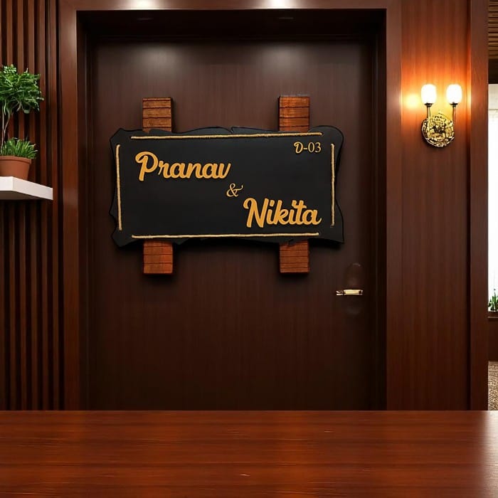 Elegant Long Lasting Bespoke Timber Custom Sign For House Lovely Custom Black Home Decor Accent 1