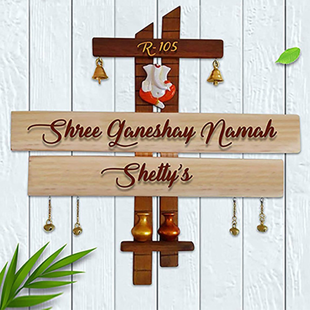Elegant Long Lasting Robust Timber Custom Sign For Office Home Trendy Bespoke Decorative Piece 1 Durable Sturdy Wooden Name Plate for Office Home Stylish Personalized - Karigaari India Aesthetic Home Decor