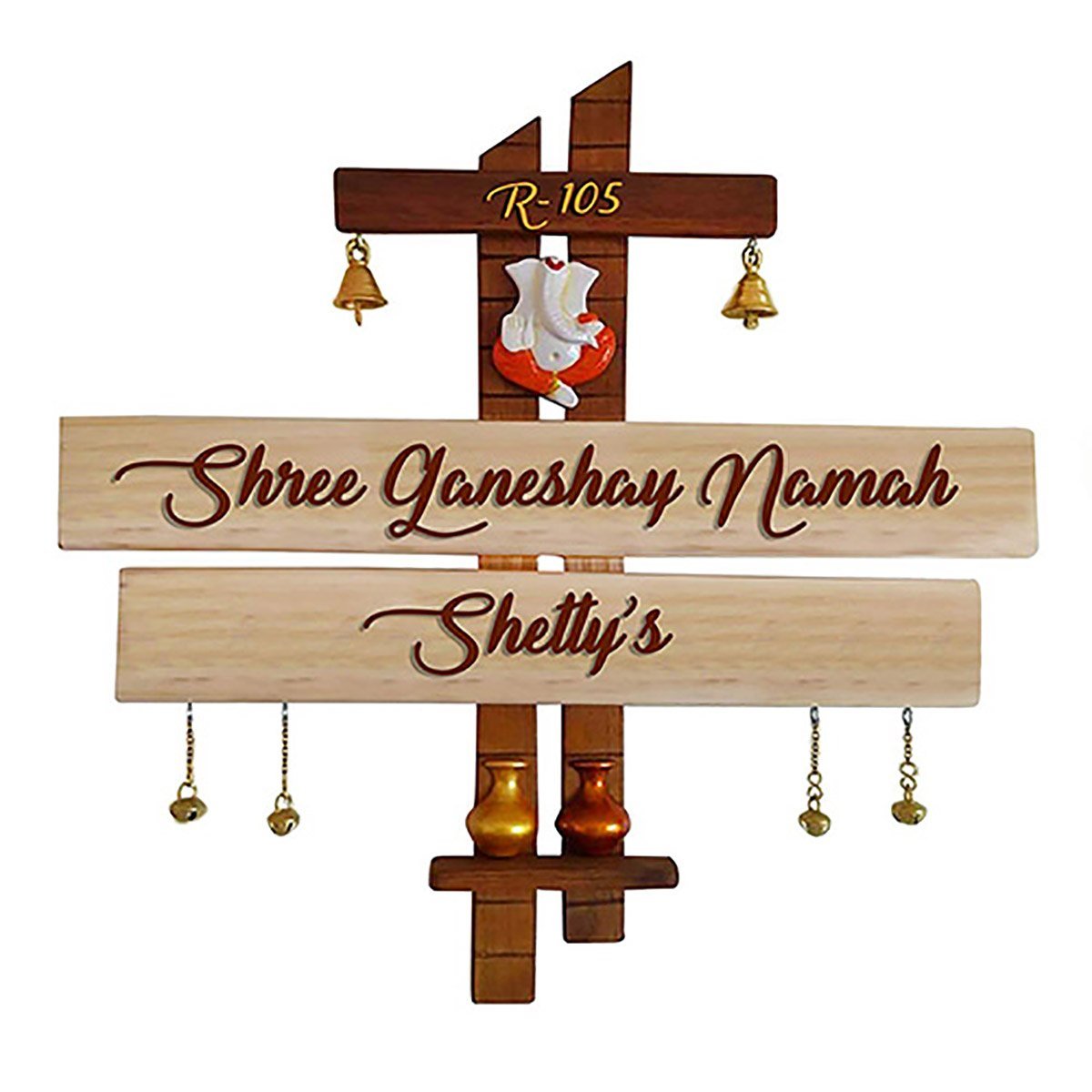 Elegant Long Lasting Robust Timber Custom Sign For Office Home Trendy Bespoke Decorative Piece 2 Durable Sturdy Wooden Name Plate for Office Home Stylish Personalized - Karigaari India Aesthetic Home Decor