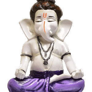 Lord Ganesha in Stillness: Unique Resin Meditating Idol for Home, Pooja & Mindfulness - Karigaari India Aesthetic Home Decor