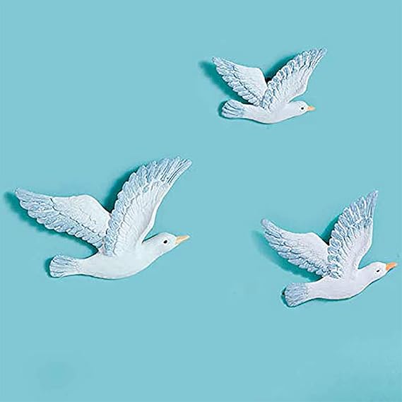 Elegant Mediterranean Style Bird Wall Design Collection Of Three Premium Home Decor 2 Mediterranean Style Bird Wall Art - Set of Three - Karigaari India Aesthetic Home Decor