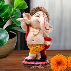 Unique Lord Ganesha Idol Dancing Best Item for Home Decor Multicolour - Karigaari India Aesthetic Home Decor