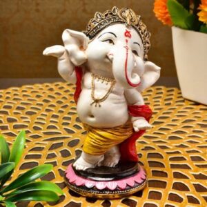 Unique Lord Ganesha Idol Dancing Best Item for Home Decor Multicolour - Karigaari India Aesthetic Home Decor