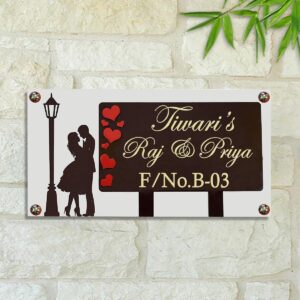 Sturdy Personalized Wooden Name Plate for Office Home Beautiful - Karigaari India Aesthetic Home Decor