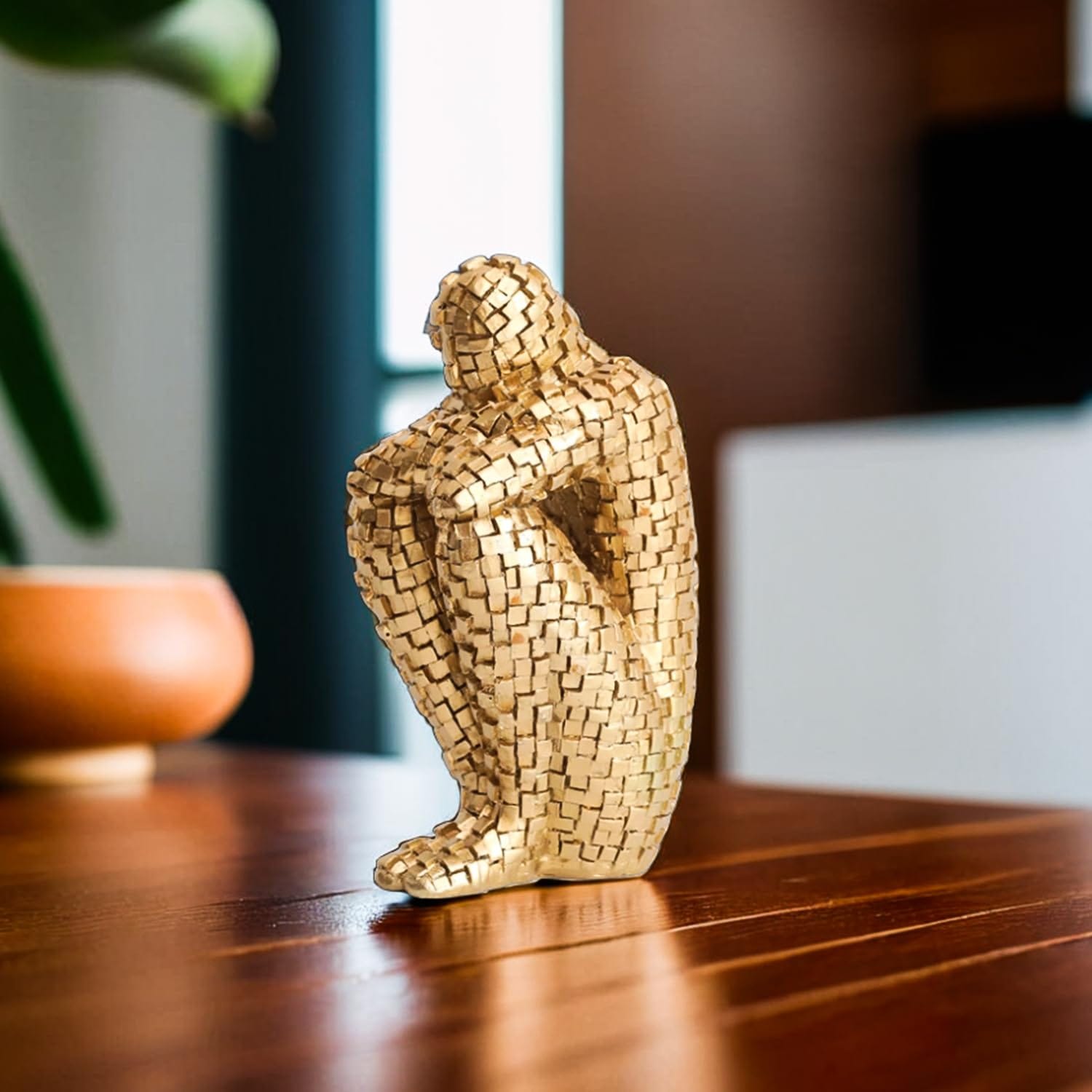 Graceful Antique Resin People Statue Figure For Home Home Decor Vintage Human Figure Display Piece For Living Room Office Gifting Artistic Collectible Decor Artful Decor Piece 2 Antique Resin People Sculpture Statue for Home Decor | Vintage Human Figurine Showpiece for Living Room, Office & Gifting | Artistic Collectible Decor - Karigaari India Aesthetic Home Decor