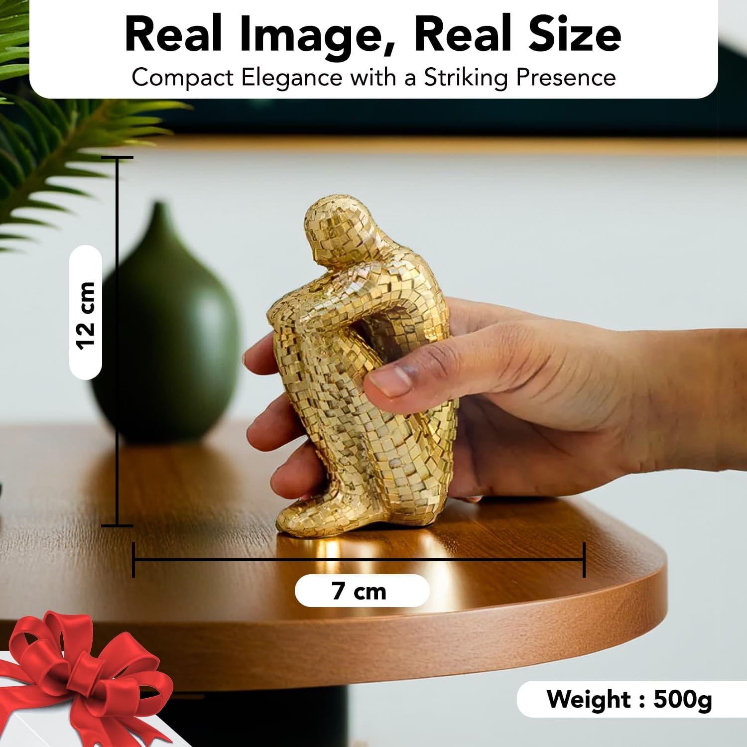 Graceful Antique Resin People Statue Figure For Home Home Decor Vintage Human Figure Display Piece For Living Room Office Gifting Artistic Collectible Decor Artful Decor Piece 3 Antique Resin People Sculpture Statue for Home Decor | Vintage Human Figurine Showpiece for Living Room, Office & Gifting | Artistic Collectible Decor - Karigaari India Aesthetic Home Decor