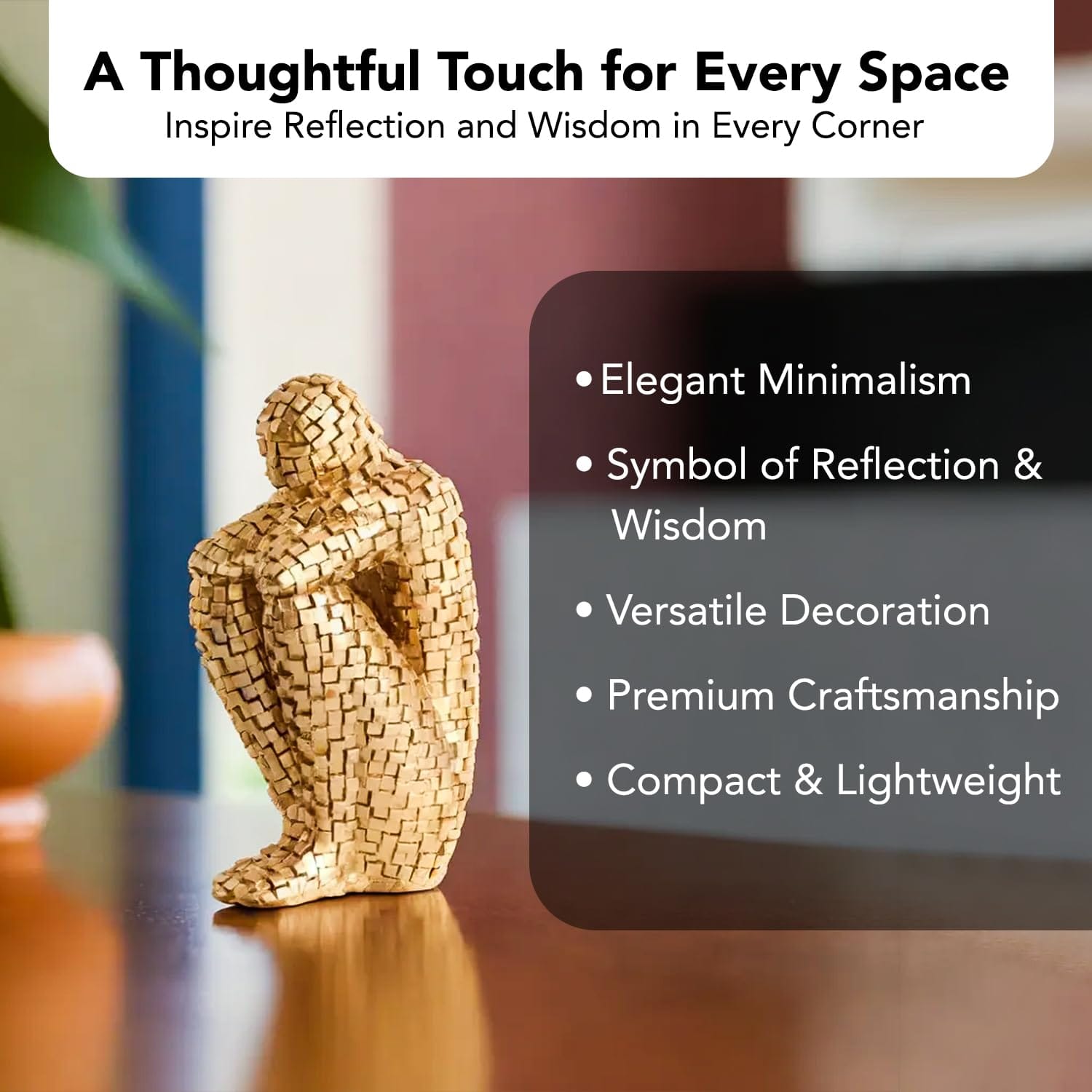 Graceful Antique Resin People Statue Figure For Home Home Decor Vintage Human Figure Display Piece For Living Room Office Gifting Artistic Collectible Decor Artful Decor Piece 4 Antique Resin People Sculpture Statue for Home Decor | Vintage Human Figurine Showpiece for Living Room, Office & Gifting | Artistic Collectible Decor - Karigaari India Aesthetic Home Decor