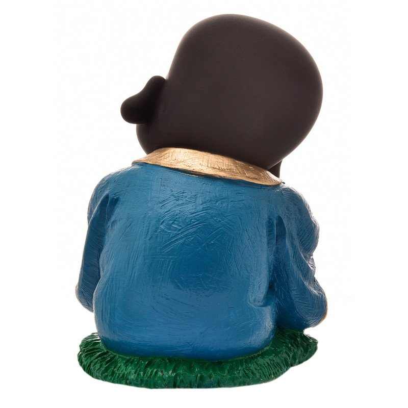 Graceful Artisan Ployresin Sitting And Sleeping Lord Buddha Figure Centerpiece Home Home Decor Office Decoration Spiritual Gift Black And Sky Blue Unique Decor Piece 5 Handcrafted Ployresin Sitting And Sleeping Lord Buddha Statue Showpiece Home Decor/Office Decor/Spiritual Gift, Black And Sky Blue - Karigaari India Aesthetic Home Decor