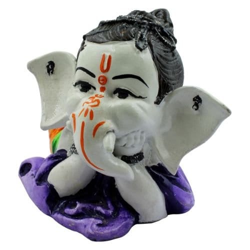 Bal Ganesh Sleeping Multicolor Idol for Home Decor - Karigaari India Aesthetic Home Decor