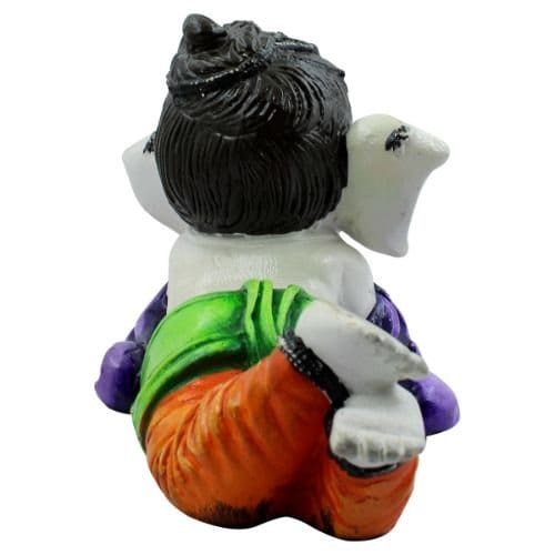 Bal Ganesh Sleeping Multicolor Idol for Home Decor - Karigaari India Aesthetic Home Decor