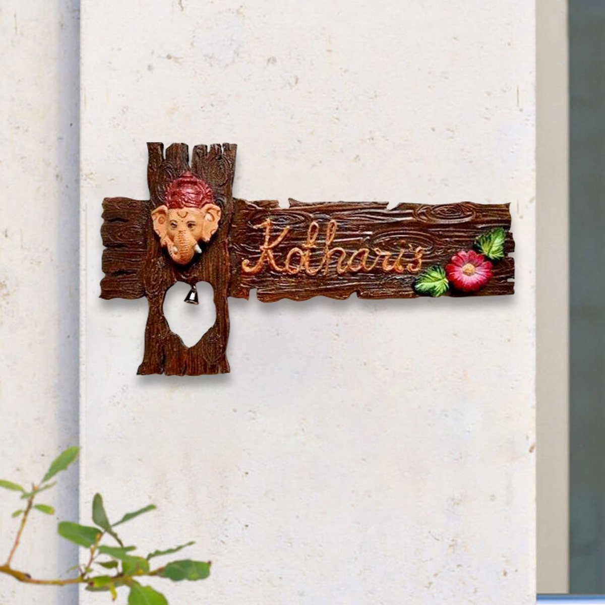 Graceful Bespoke Robust Timber Custom Sign For Home Office Long Lasting Stylish Accent 1 Personalized Sturdy Wooden Name Plate for Home Office Durable - Karigaari India Aesthetic Home Decor