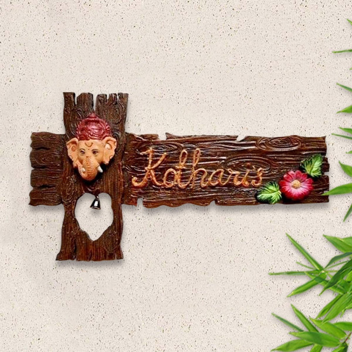 Graceful Bespoke Robust Timber Custom Sign For Home Office Long Lasting Stylish Accent 2 Personalized Sturdy Wooden Name Plate for Home Office Durable - Karigaari India Aesthetic Home Decor