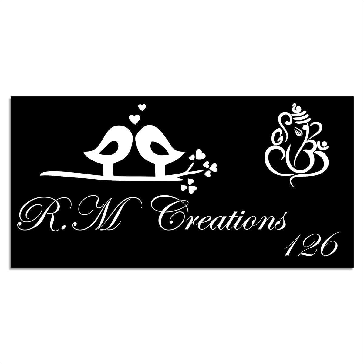 Graceful Black Long Lasting Trendy Custom Sign For Home Timber Custom Lovely Home Decor Unique Decor Piece 4 Black Durable Stylish Name Plate for Home Wooden Custom Beautiful Decor - Karigaari India Aesthetic Home Decor