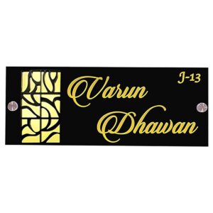Custom Stylish Acrylic Name Plate for Home Office Durable Personalized - Karigaari India Aesthetic Home Decor