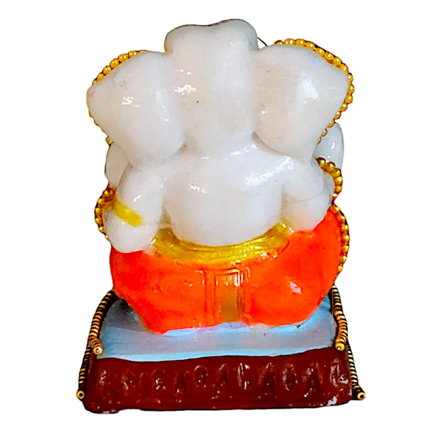 Graceful Heavenly Resin Ganesha Car Dashboard Statue Lucky Ganpati Figure For Safe Travels Blessings Home Decoration Luxurious Accent 6