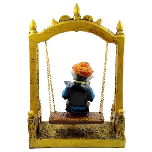 Graceful Lord Ganesha Sitting On Jhula Reading Newspaper Statue For Home Decoration Home Decor Accent 6 Lord Ganesha Sitting on Jhula Reading newspaper Idol for Home Decor - Karigaari India Aesthetic Home Decor