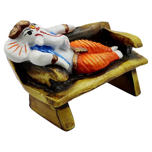 Graceful One Of A Kind Design Lord Ganesha Sitting On Bench Statue Multicolor Best For Home Decor Home Decor Accent 4 Unique Design Lord Ganesha Sitting On Bench Idol Multicolor Best for Home Decor - Karigaari India Aesthetic Home Decor