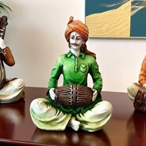 Rajasthani Village Craftspeople Traditional Indian Artisan Trio - Karigaari India Aesthetic Home Decor