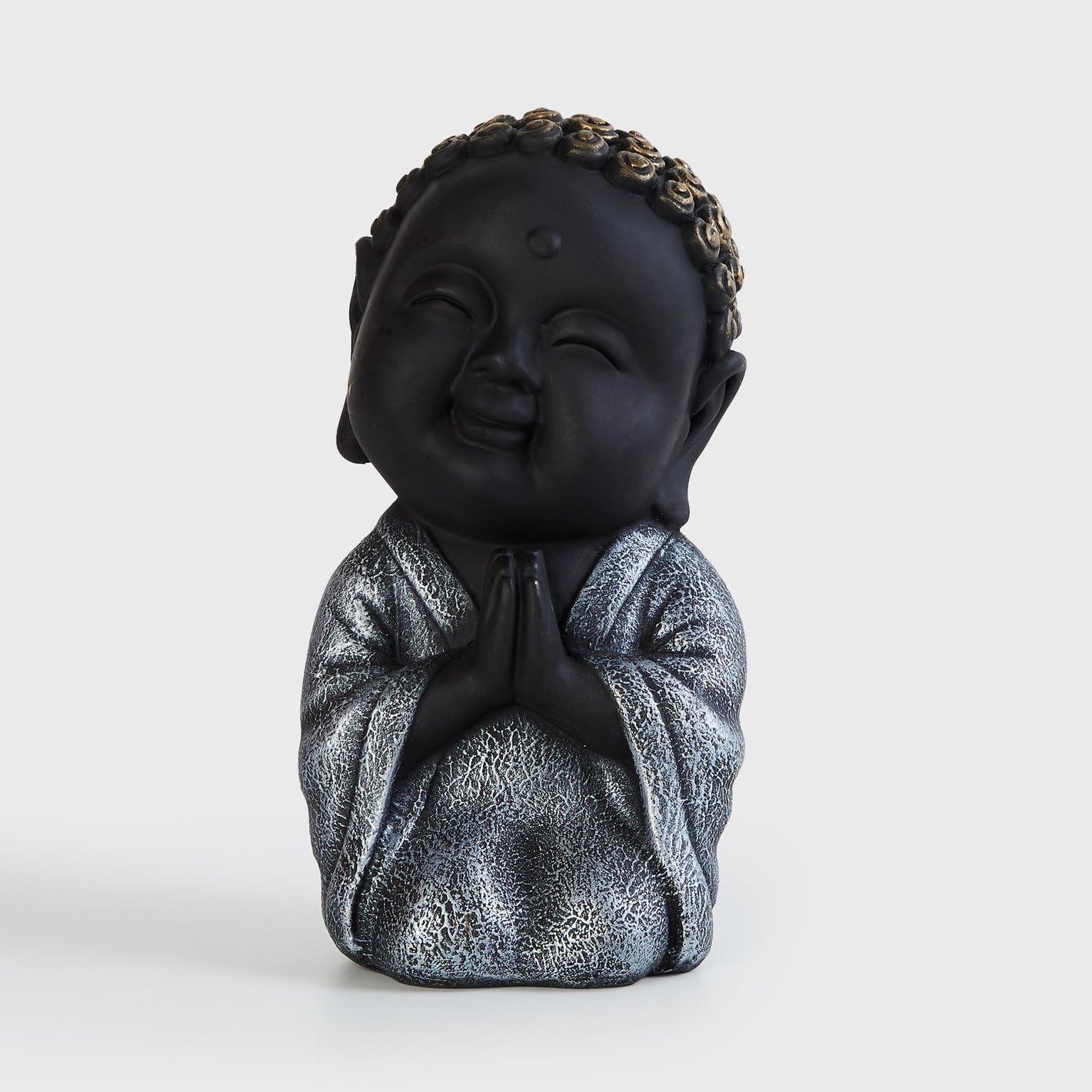 Graceful Serene Praying Buddha Statue Calm Resin Figurine For Home Gifting Unique Decor Piece 4