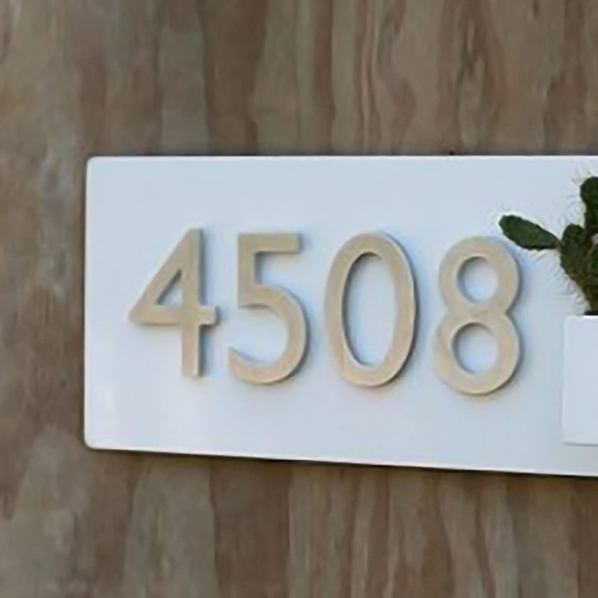 Graceful Sleek Planter Number Sign For Home Home Decor Office Luxurious Accent 3 Sleek Planter Number plate for Home Decor & Office - Karigaari India Aesthetic Home Decor
