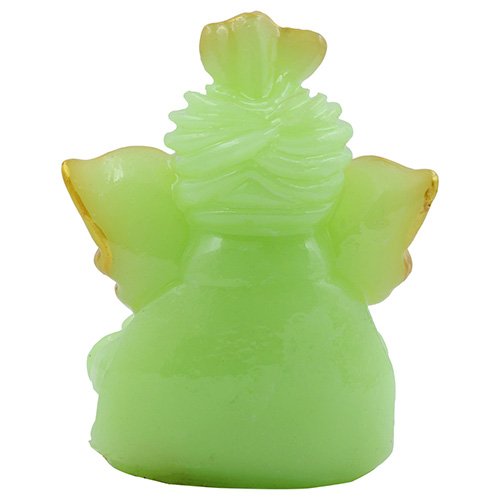 Small Lord Ganesha Playing Unique Design Crystal Green Color Best for Home Decor - Karigaari India Aesthetic Home Decor