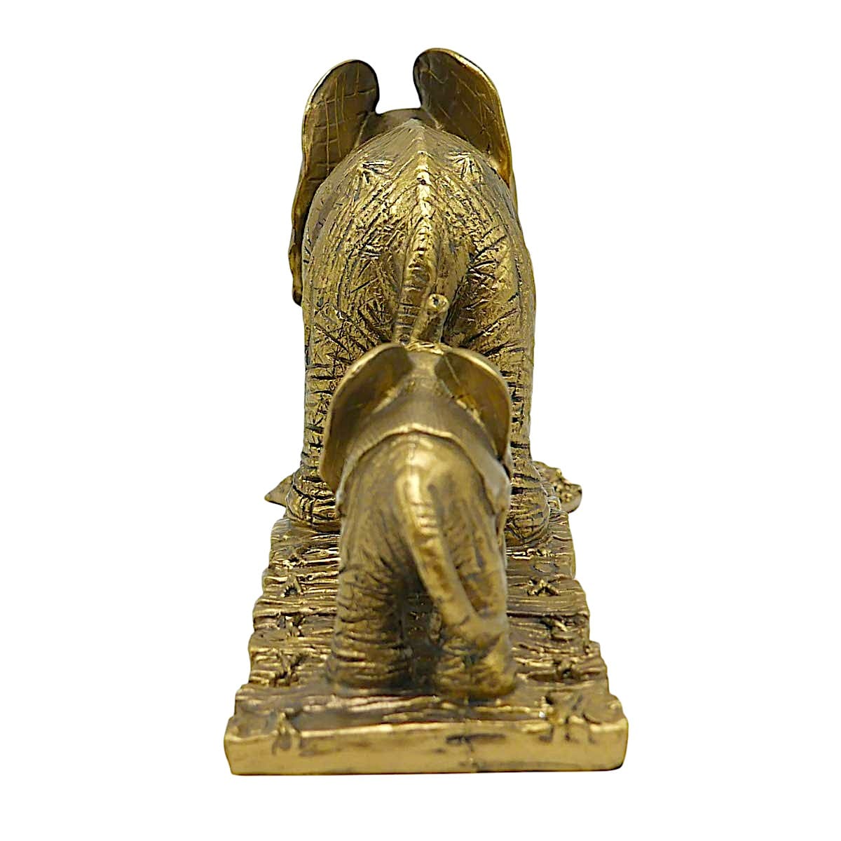 Luxurious Antique Finish Resin Crafted Elephant Figurine For Home Decor Decorative Piece 5 Antique Finish Resin Elephant Statue for Home Decor - Karigaari India Aesthetic Home Decor