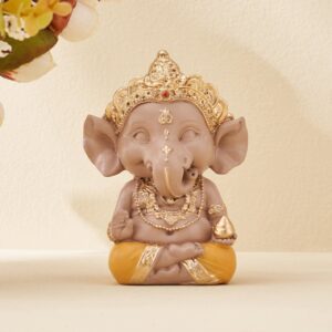 Blessing Ganesha Idol – Invite Divine Grace & Positivity - Karigaari India Aesthetic Home Decor