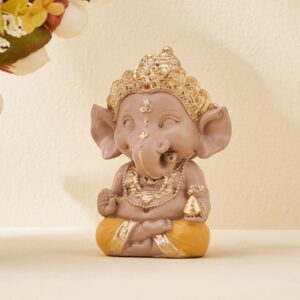 Blessing Ganesha Idol – Invite Divine Grace & Positivity - Karigaari India Aesthetic Home Decor