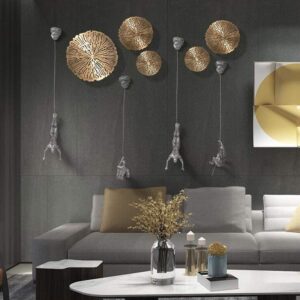 Modern Hanging Figures & Textured Rounds - Karigaari India Aesthetic Home Decor