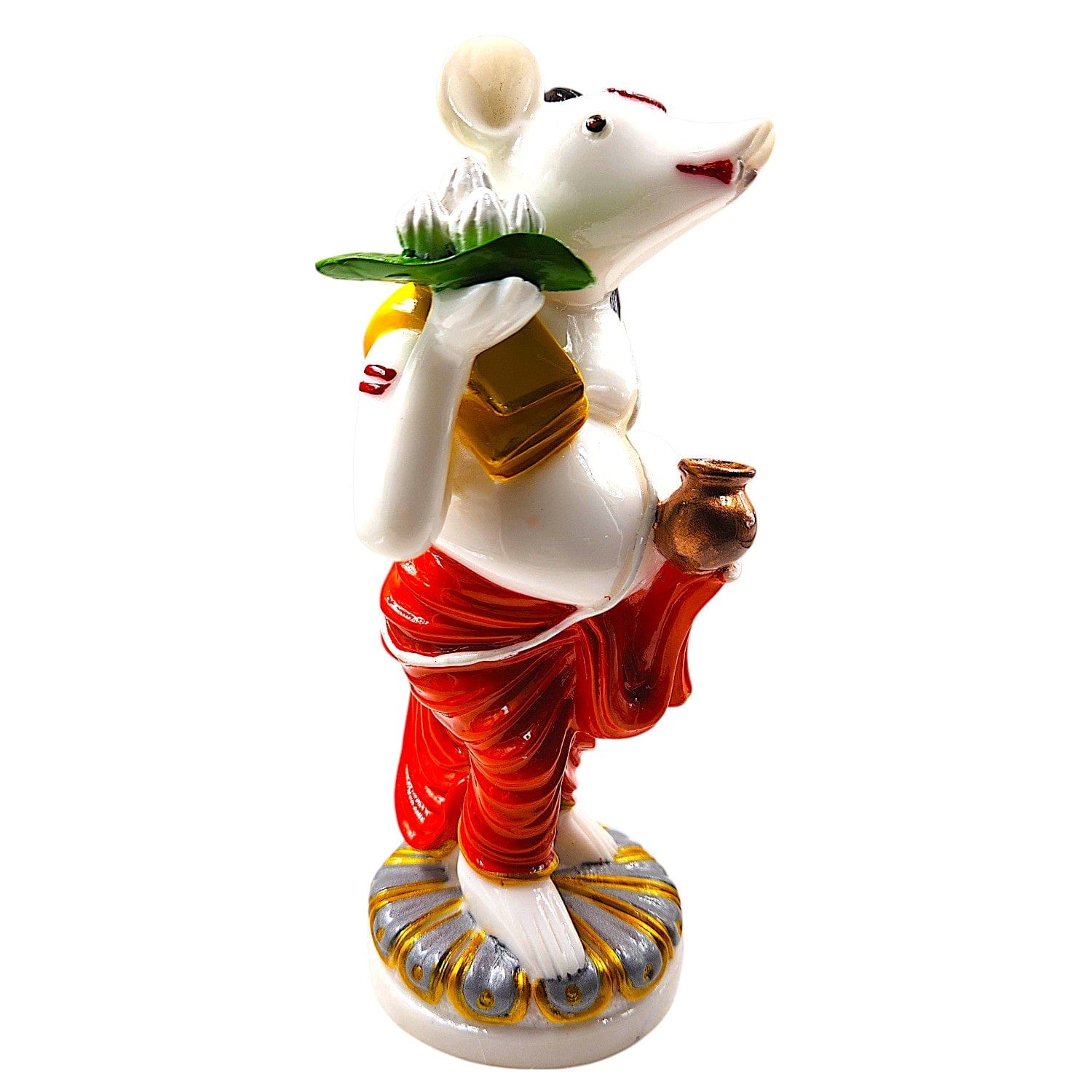 Luxurious Cute Mushak Decor Piece Fortunate Resin Crafted Mouse Figurine For Ganesha Home Home Decor Home Decor Accent 6