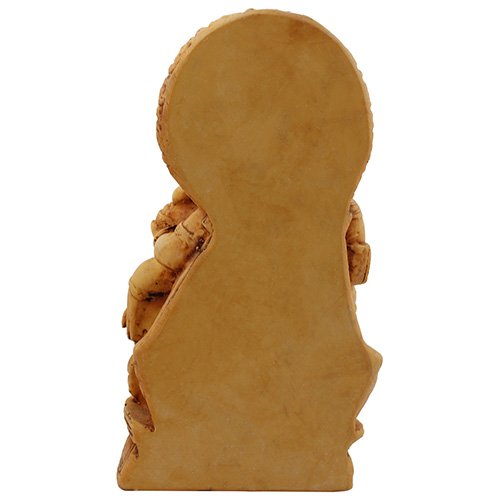 Unique Design Lord Ganesha Standing Idol Brown Color Best for Home Decor - Karigaari India Aesthetic Home Decor