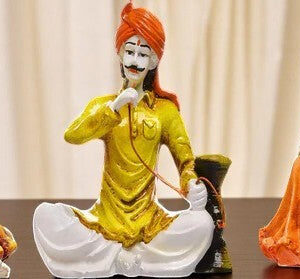 Rajasthani Serenity Statues Cultural Home Accent Collection - Karigaari India Aesthetic Home Decor