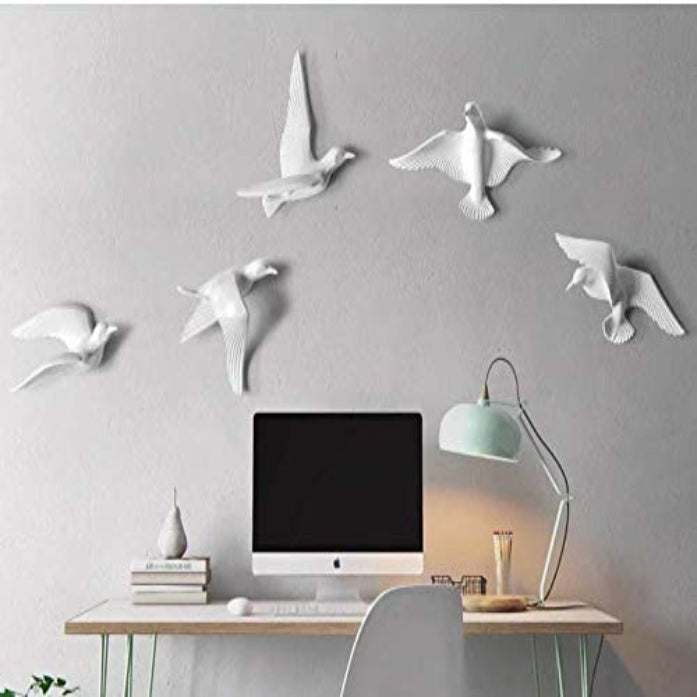 Luxurious Handmade Swallow Flock Decor Collection Of 10 Stylish Accent 3 Handcrafted Swallow Flock Decor - Set of 10 - Karigaari India Aesthetic Home Decor