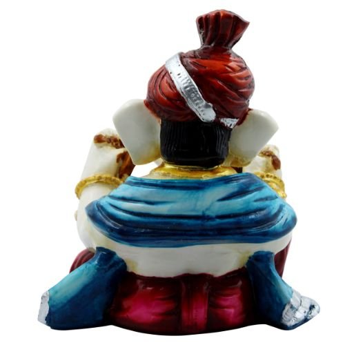 Luxurious Lord Ganesha Playing Instrument Multicolor Figurine For Home Home Decor Home Decor Accent 6 Lord Ganesha Playing Instrument Multicolor Idol for Home Decor - Karigaari India Aesthetic Home Decor