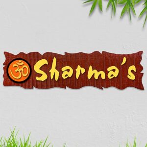Durable Custom Wooden Name Plate for Office Home Beautiful Personalized - Karigaari India Aesthetic Home Decor