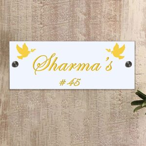 Durable Beautiful Acrylic Name Plate for Office Home Sturdy Custom - Karigaari India Aesthetic Home Decor