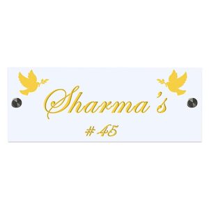 Durable Beautiful Acrylic Name Plate for Office Home Sturdy Custom - Karigaari India Aesthetic Home Decor