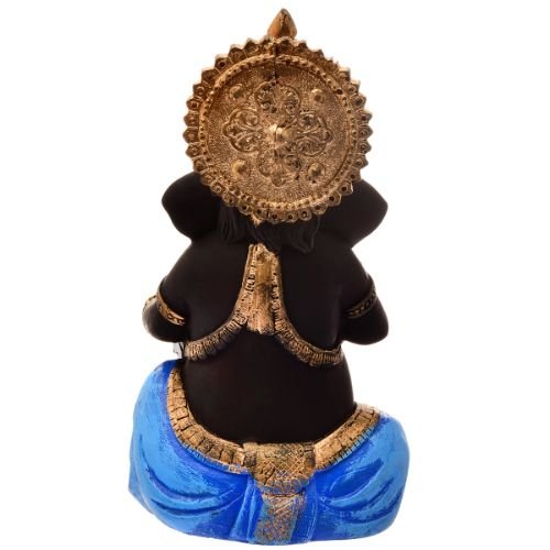 Unique Little Lord Ganesha Playing Instruments Idol Black Color Best Item for Home Decor - Karigaari India Aesthetic Home Decor