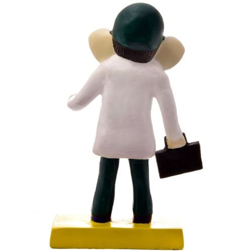 Unique Lord Ganesha Idol In Doctor Dress Best Item for Home Decor Multicolor - Karigaari India Aesthetic Home Decor