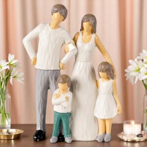 Family Figurine: "Together Forever" Resin Sculpture - Karigaari India Aesthetic Home Decor