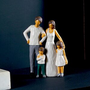 Family Figurine: "Together Forever" Resin Sculpture - Karigaari India Aesthetic Home Decor