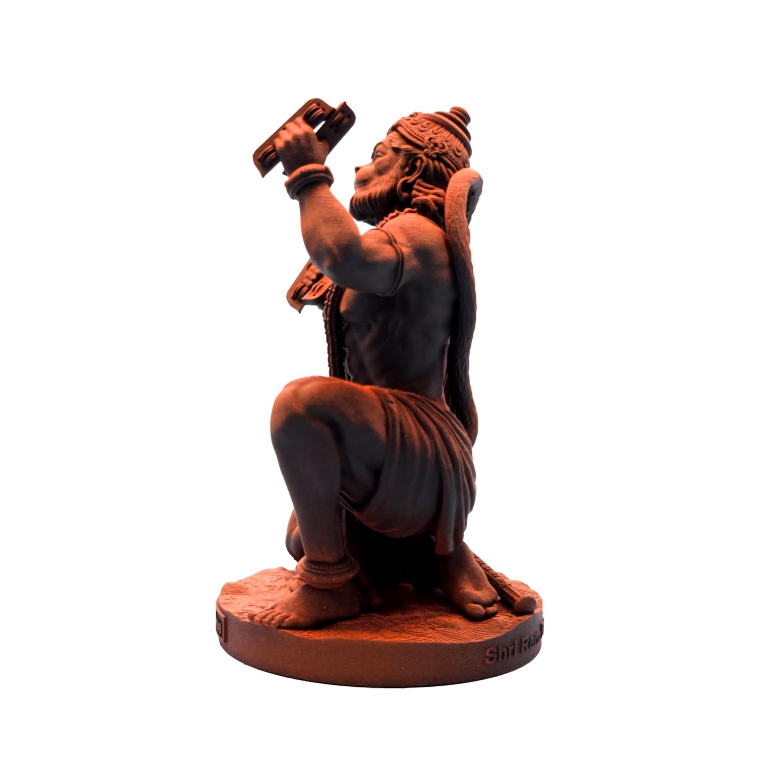 Modern Hanuman Resin Crafted Figurine Bajrangbali Figurine Home Decor Accent 2 Hanuman Resin Idol - Bajrangbali Statue - Karigaari India Aesthetic Home Decor