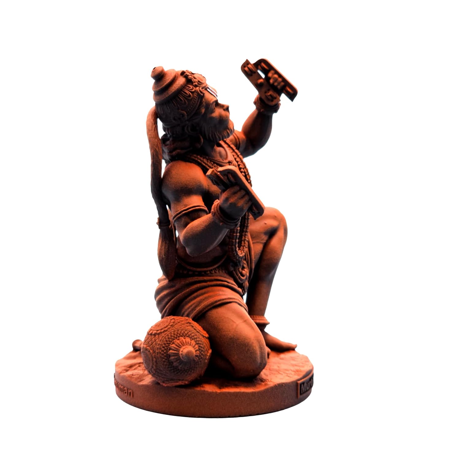Modern Hanuman Resin Crafted Figurine Bajrangbali Figurine Home Decor Accent 3 Hanuman Resin Idol - Bajrangbali Statue - Karigaari India Aesthetic Home Decor