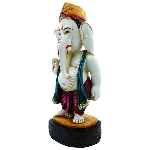 Modern Lord Ganesha Standing Giving Blessing Multiolor Figure For Home Decor Home Decoration 4 Lord Ganesha Standing & Giving Blessing multiolor Idol for Home Decor - Karigaari India Aesthetic Home Decor