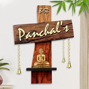 Beautiful Custom Wooden Name Plate for Office Home Durable Stylish - Karigaari India Aesthetic Home Decor